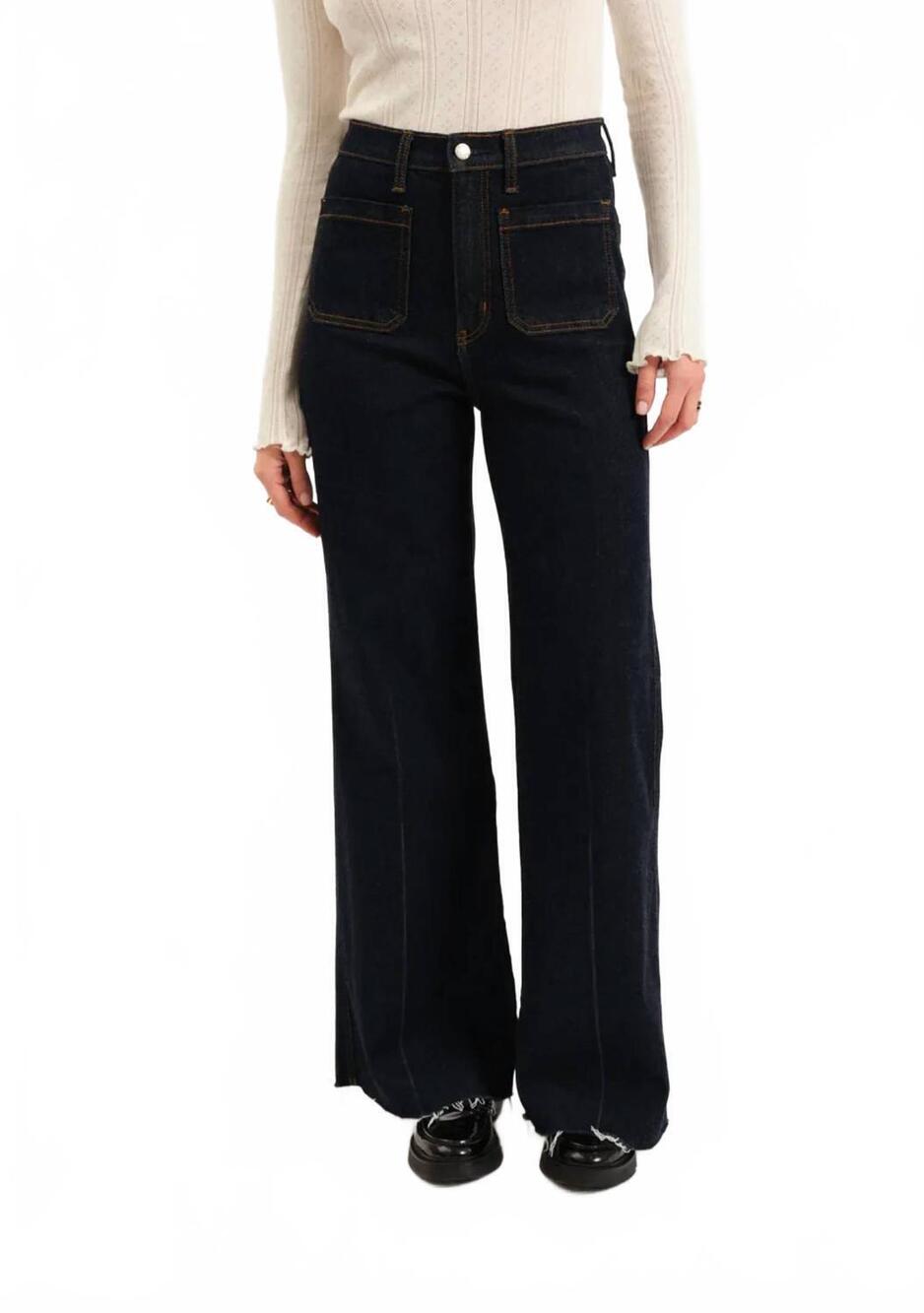 NEW DAZE far out high rise with fashion pocket jeans in rinse
